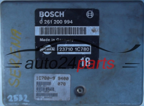 KOMPUTER STEROWNIK SILNIKA NISSAN SERENA 1.6 237101C780 23710-1C780 18 BOSCH 0261200994, 0 261 200 994 - 2532