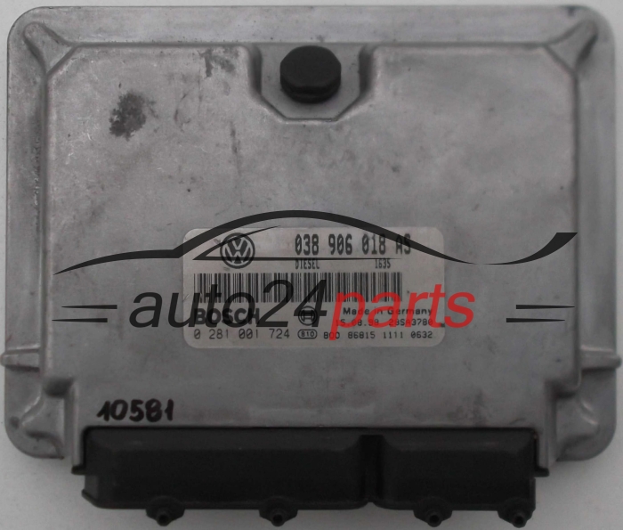 ECU CENTRALITA DE MOTOR  VOLKSWAGEN PASSAT 1.9 TDI BOSCH 0 281 001 724,  038 906 018 AS