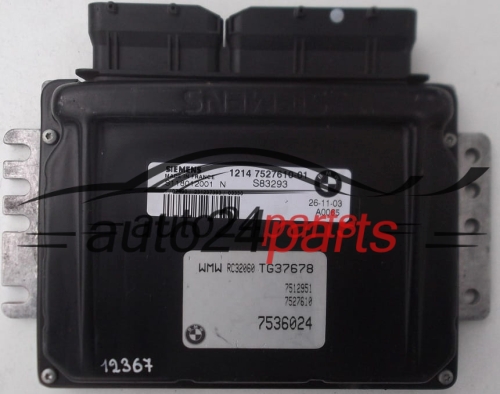 ECU CENTRALITA DE MOTOR MINI ONE COOPER 1.6 SIEMENS S118012001 N, S118012001N, 1214 7527610-01, 1214752761001