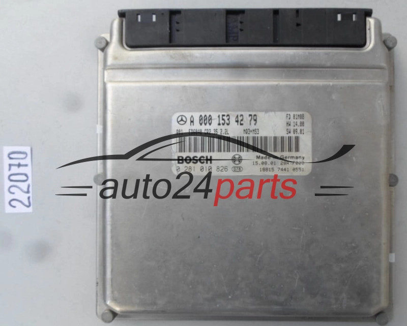 KOMPUTER STEROWNIK SILNIKA MERCEDES SPRINTER 208 2.2 220 CDI A0001534279, A 000 153 42 79, BOSCH 0281010826, 0 281 010 826, CR2.35