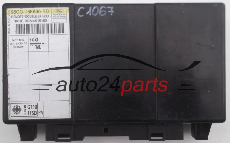 CENTRALKA MODUL STEROWNIK KOMFORTU FORD SCORPIO 95GG-15K600-BD