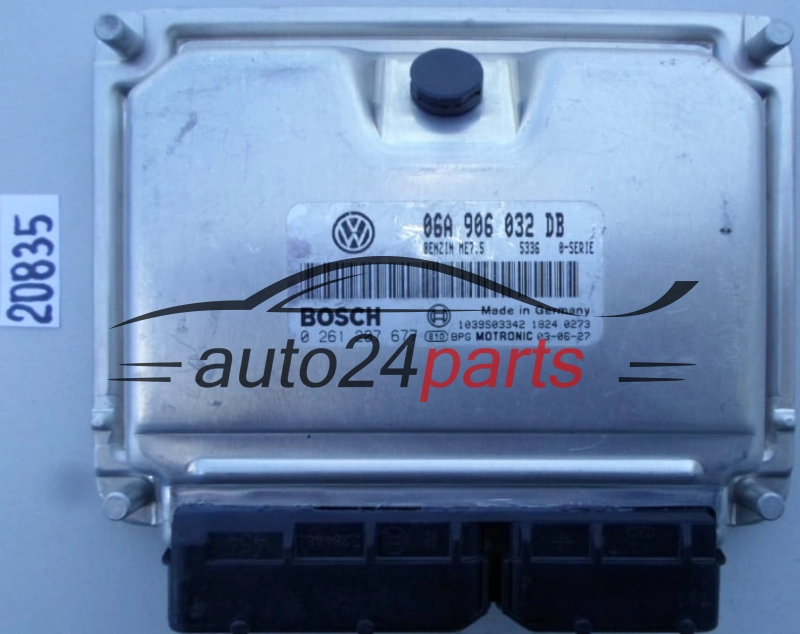 KOMPUTER STEROWNIK SILNIKA VW VOLKSWAGEN T5 BOSCH 0 261 207 677, 0261207677, 06A 906 032 DB, 06A906032DB, ME7.5