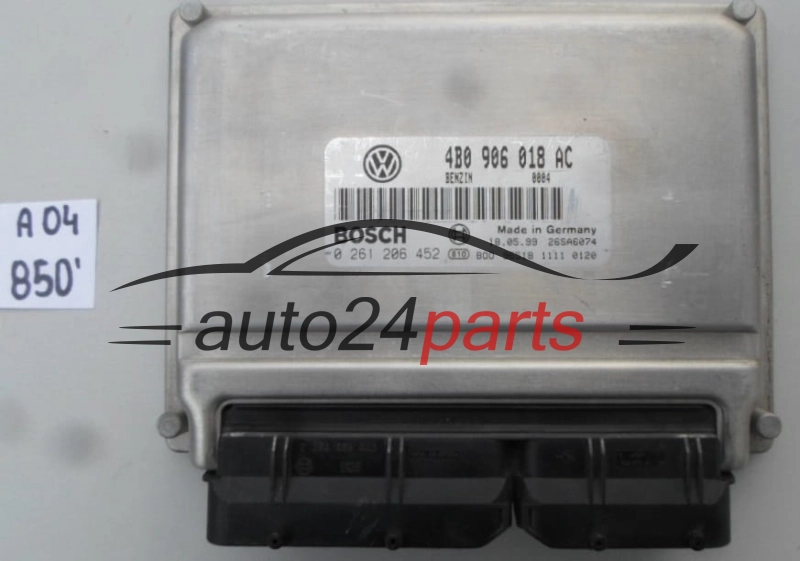 VW VOLKSWAGEN PASSAT 1.8T 1.8 TURBO APU 4B0906018AC, 4B0 906 018 AC, BOSCH 0261206452, 0 261 206 452