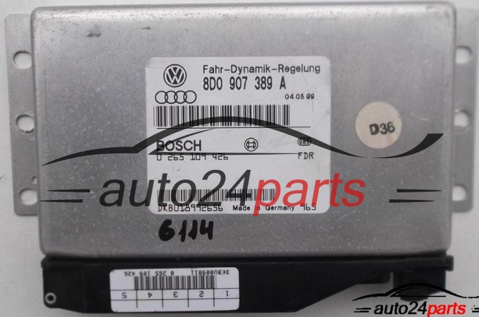 ECU CENTRALITA ABS ESP AUDI A4 A6 BOSCH 0 265 109 426, 0265109426, 8D0 907 389 A, 8D0907389A 