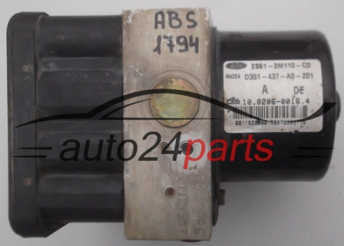 ABS PUMPE BLOCK HYDRAULIKPUMPE STEUERGERAT  FORD MAZDA 2S61-2M110-CD,  D351-437-A0-Z01