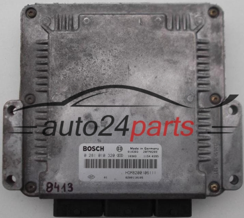 KOMPUTER STEROWNIK SILNIKA RENAULT MASTER 2.2 DCI BOSCH 0 281 010 320,  HOM 8200106111, 8200110105