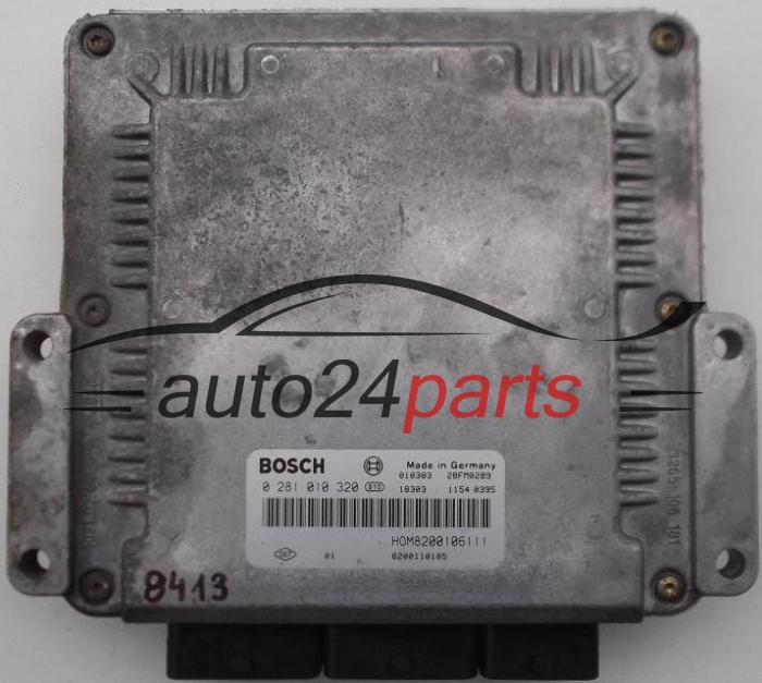 KOMPUTER STEROWNIK SILNIKA RENAULT MASTER 2.2 DCI BOSCH 0 281 010 320,  HOM 8200106111, 8200110105