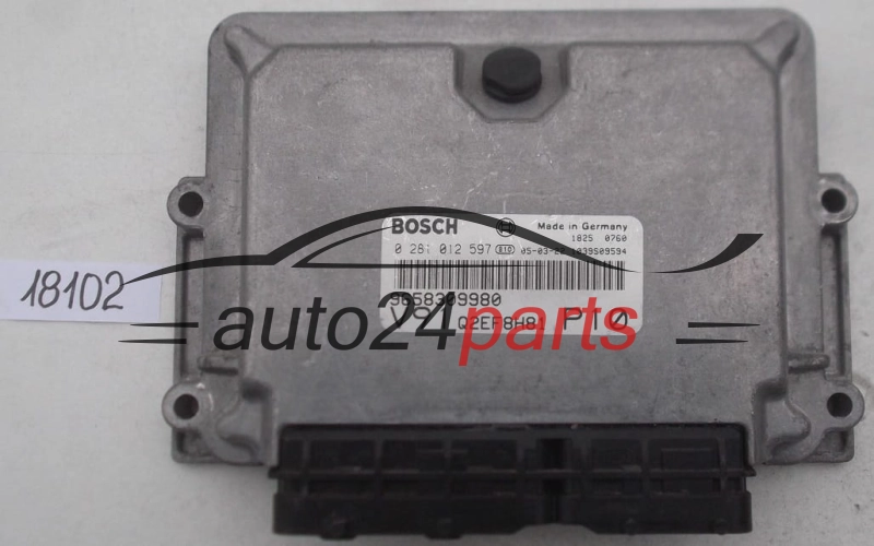 KOMPUTER STEROWNIK SILNIKA FIAT DUCATO 2.0 JTD BOSCH 0 281 012 597, 0281012597, 9658309980, 