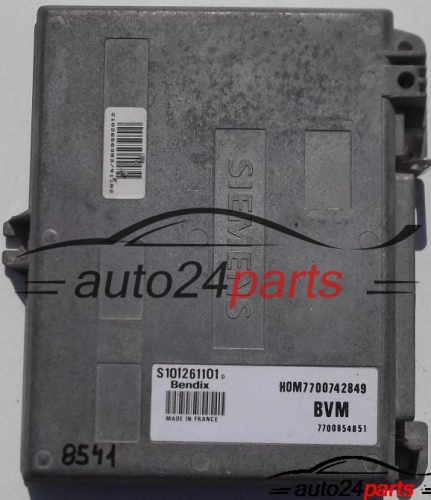 MOTORSTEUERGERÄT ECU STEUERGERAT RENAULT CLIO 1.8 S101261101, HOM7700742849, 7700854851 