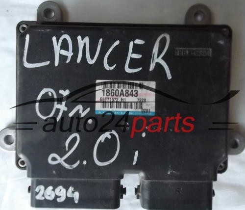 KOMPUTER STEROWNIK SILNIKA MITSUBISHI LANCER 2.0 1860A843 E6T71572 H1 - 