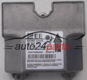 CALCULATEUR AIRBAG OPEL ASTRA H GM 13 251 081 EE, 13251081, 13251081EE, Temic 327963935 
