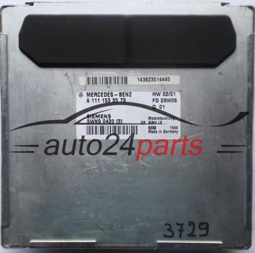 MOTORSTEUERGERÄT ECU STEUERGERÄT    A1111533579 1111533579 SIEMENS SIM4 LE 5WK90420 MERCEDES W202 2.0 C200