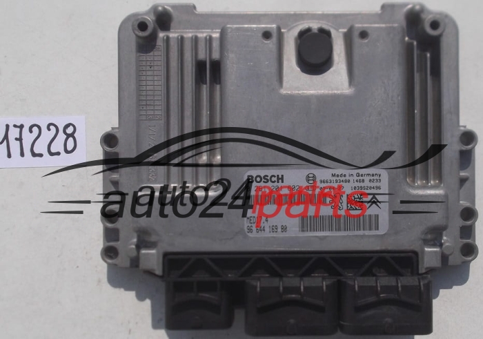 MOTORSTEUERGERÄT ECU STEUERGERAT PEUGEOT 207 1.6 BOSCH 0 261 201 602, 0261201602, 96 644 169 80, 9664416980, 9663193480, MED17.4 