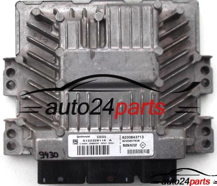 UCE CENTRALITA DE MOTOR RENAULT MEGANE II CLIO III 1.5DCI, SIEMENS S122326114A, SID301, 8200843713, 8200807626