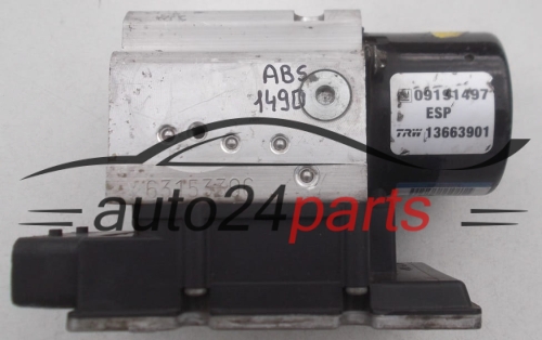 ABS POMPA I STEROWNIK OPEL VECTRA C SIGNUM GM 09191497, TRW 13663901, 13509201M, 13663901, 54084696A