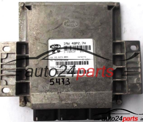 CALCULATEUR MOTEUR CITROEN C2 PEUGEOT 206 MAGNETI MARELLI IAW 48P2.7H, IAW48P27H, HW 16.623.004, 16623004, 9645989480, SW 16.634.064, 16634064, 9655756780