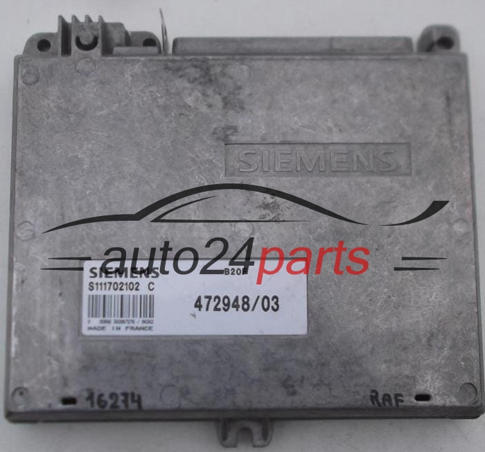 CALCULATEUR MOTEUR VOLVO 460 2.0 SIEMENS S111702102 C, S111702102C
