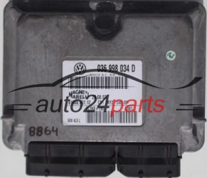 ECU CENTRALITA DE MOTOR VW VOLKSWAGEN POLO 1.4, 036 998 034 D, 036998034D, 61600.437.12, 6160043712, CR1 MY2 240 03 