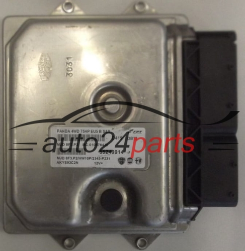CALCULATEUR MOTEUR FIAT PANDA 1.3 MAGNETI MARELLI MJD 8F3.P2,  FPT 55249914, BC.0105764.B