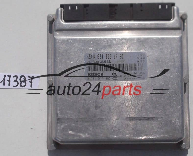 KOMPUTER STEROWNIK SILNIKA MERCEDES SPRINTER 2.2 CDI BOSCH 0 281 011 483, 0281011483, A 611 153 04 91