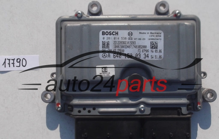 KOMPUTER STEROWNIK SILNIKA MERCEDES B200 2.0 CDI BOSCH 0 281 014 538