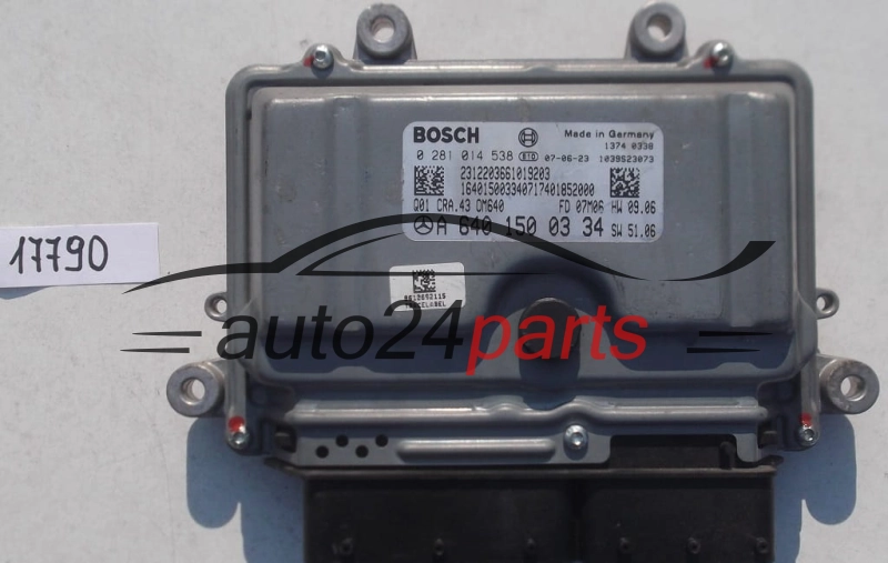 KOMPUTER STEROWNIK SILNIKA MERCEDES B200 2.0 CDI BOSCH 0 281 014 538