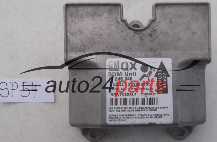 STEROWNIK MODUL PODUSZEK POWIETRZNYCH OPEL ZAFIRA B GM 13 246 046 QX