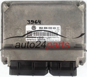 ECU CENTRALITA DE MOTOR SKODA OCTAVIA 1.6 06A906033KB, 06A 906 033 KB, SIEMENS 5WP40716 BENZIN SIMOS 7.1A BSF 2228