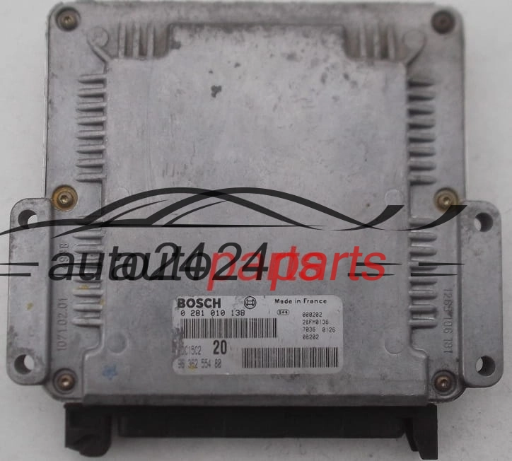 MOTORSTEUERGERÄT ECU STEUERGERAT CITROEN PEUGEOT 2.0 HDI BOSCH 0 281 010 138, 96 362 554 80,  EDC15C2 20