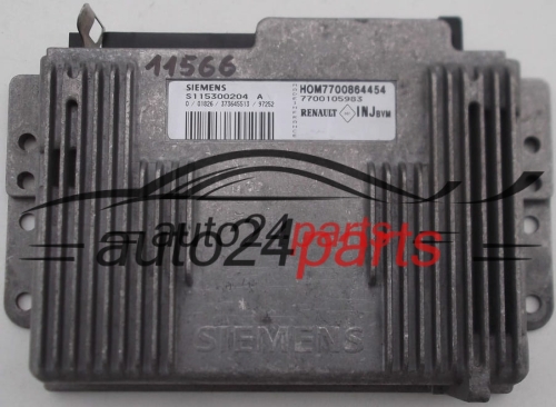 MOTORSTEUERGERÄT ECU STEUERGERAT RENAULT MEGANE 1.6 SIEMENS S115300204A, HOM7700864454