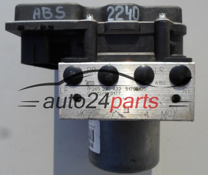 ABS POMPA FIAT GRANDE PUNTO BOSCH 0 265 235 432, 0265235432, 51798105, 0265950769