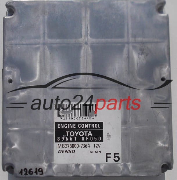 ECU CENTRALITA DE MOTOR TOYOTA COROLLA DENSO MB275000-7364,  89661-0F050