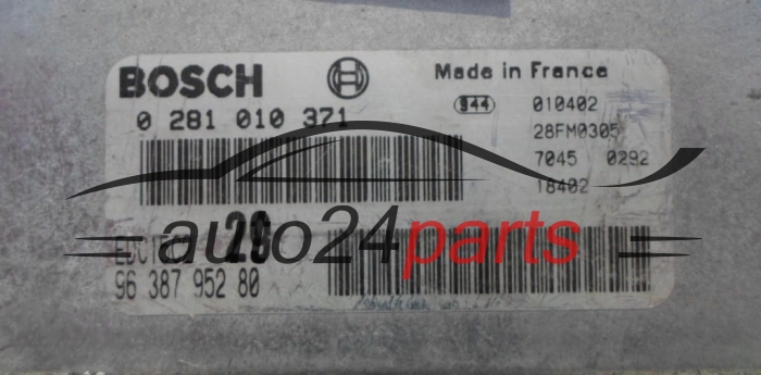 MOTORSTEUERGERÄT ECU STEUERGERÄT  CITROEN C5 2.2 HDI BOSCH 0 281 010 371