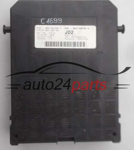 CONFORT MODULE CITROEN PEUGEOT 9651197480A, 9651196780A