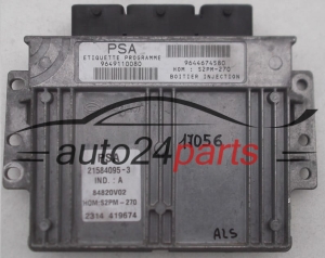 MOTORSTEUERGERÄT ECU STEUERGERAT CITROEN XSARA PICASSO 1.8 SAGEM 21584095-3, 215840953, 9649110080, 9644674580 