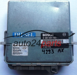 CALCULATEUR MOTEUR BMW E34 525 2.5 TDS BOSCH 0281001163, 0 281 001 163, 2244734, 2 244 734