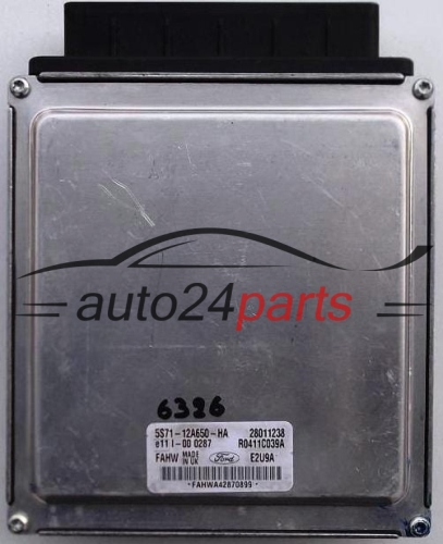 KOMPUTER STEROWNIK SILNIKA FORD MONDEO 2.0 TDCI 5S71-12A650-HA, 5S7112A650HA, 28011238, R0411C039A, FAHW E2U9A - 1276, 1285, 6236, 13143