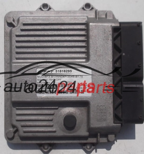 CALCULATEUR MOTEUR FIAT 500 1.3 MAGNETI MARELLI MJD-6F3.B1, MJD6F3B1, FPT 51818295, 71600.127.02, 7160012702