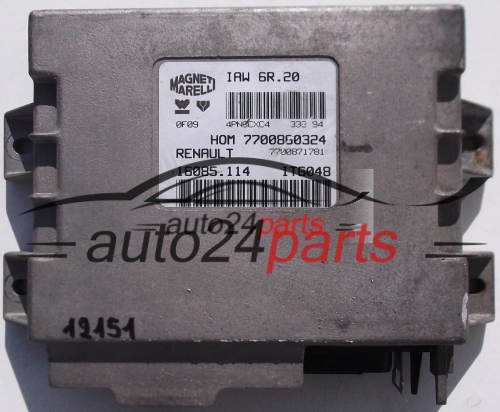 CALCULATEUR MOTEUR RENAULT TWINGO 1.2 MAGNETI MARELLI IAW 6R.20, IAW6R20, 7700860324, 7700871781, 16085.114, 16085114 