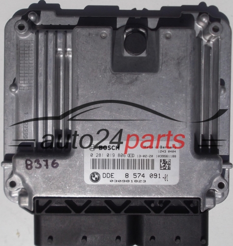 MOTORSTEUERGERÄT ECU STEUERGERAT BMW BOSCH 0 281 019 806, 0281019806, DDE 8 574 091, DDE8574091, 8574091