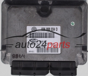 KOMPUTER STEROWNIK SILNIKA VW VOLKSWAGEN POLO 1.4, 036 998 034 D, 036998034D, 61600.437.12, 6160043712, CR1 MY2 240 03, IAW4LVL - 