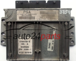 ECU CENTRALITA DE MOTOR CITROEN XSARA PICASSO 1.8 Sagem 21644729-8, 216447298, PSA 9641338980, 9632727280-02 