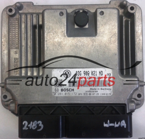 MOTORSTEUERGERÄT ECU STEUERGERÄT VW VOLKSWAGEN TOURAN 1.9 TDI 03G906021ND