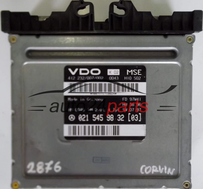 KOMPUTER STEROWNIK SILNIKA MERCEDES W210 E-KLASS E200 A0215459832, 0215459832, 021 545 98 32, 412 232/007/002, 412232007002