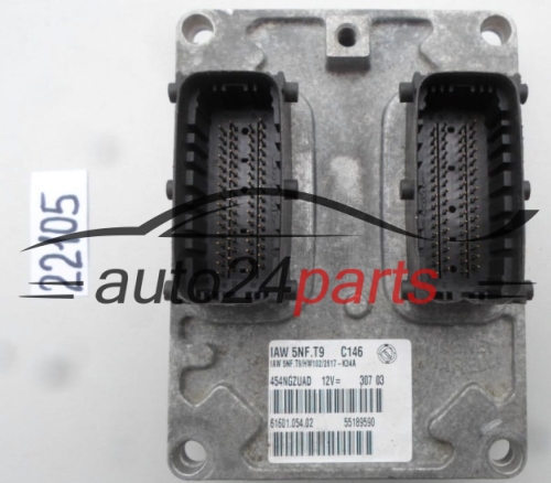 CALCULATEUR MOTEUR FIAT STILO 1.6 Magneti Marelli IAW 5NF.T9, IAW5NFT9, 55189590