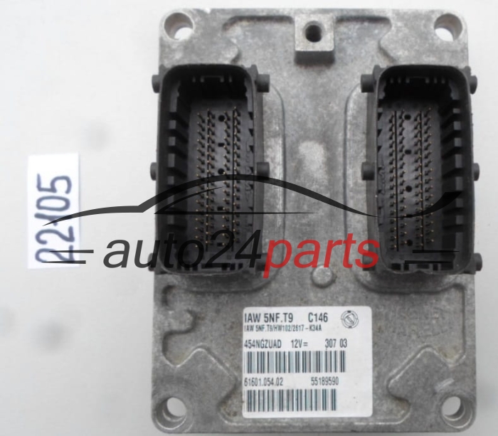 CALCULATEUR MOTEUR FIAT STILO 1.6 Magneti Marelli IAW 5NF.T9, IAW5NFT9, 55189590