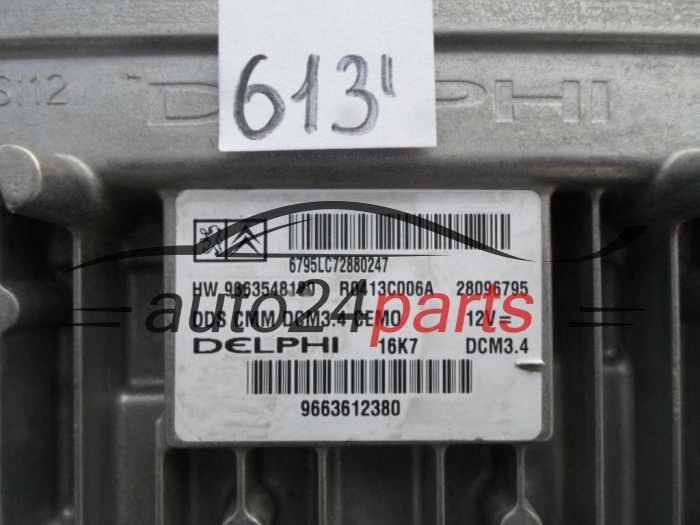MOTORSTEUERGERÄT ECU STEUERGERAT CITROEN PEUGEOT R0413C006A, 28096795