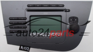 RADIO CD MP3  SEAT 1P1 035 186 B N87 / 1P1035186BN87 / 815 7 646 546 366 / 8157646546366 / 7 646 546 366 / 7646546366 - R132, R165, R99