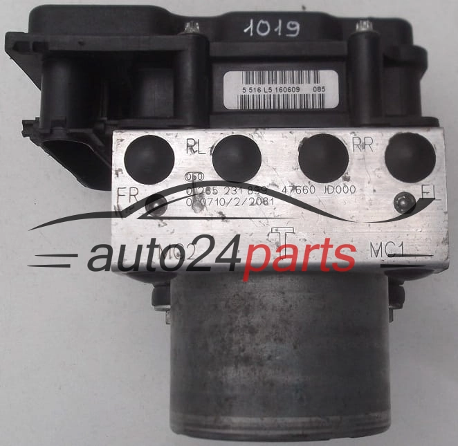 Pompa abs i sterownik NISSAN QASHQAI 0265231899 0265800609