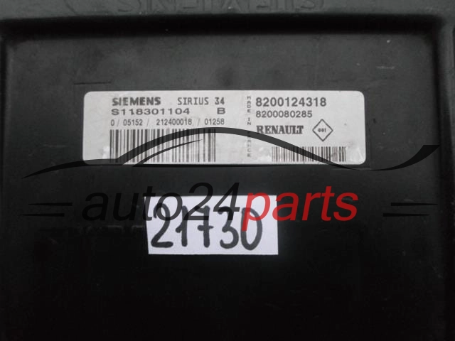 RENAULT SCENIC S118301104 B, S118301104B, 8200124318 